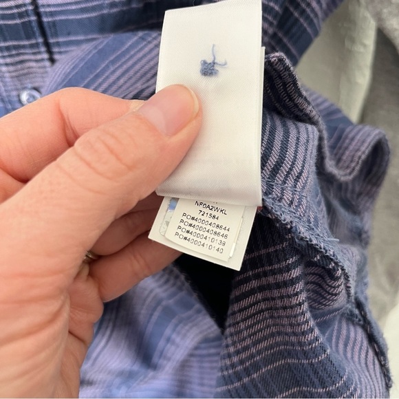 The North Face Jacket Women's Medium Campground Shacket Button Plaid Hoodie - Picture 10 of 12